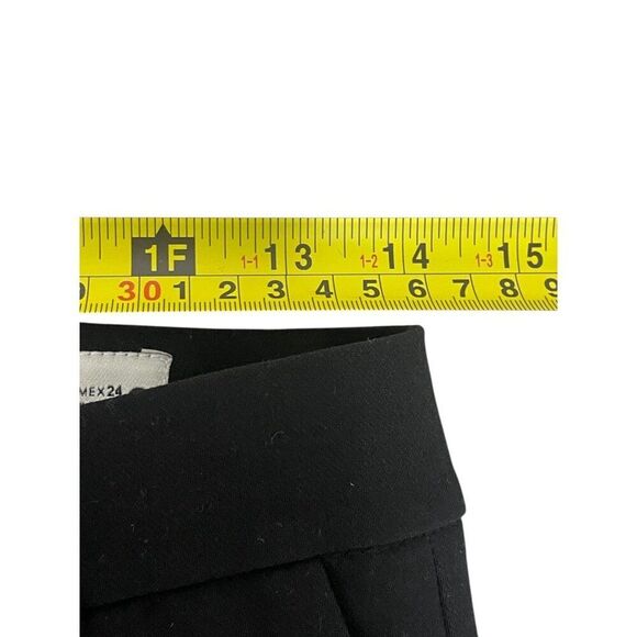 Zara Womens Pants Trousers XS Black Flat Front Wide Leg Stretchy Polyester NWOT - Picture 8 of 11